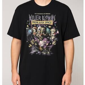 Killer Klowns From Outer Space T-Shirt 2XL Black Horror Movie Graphic Tee